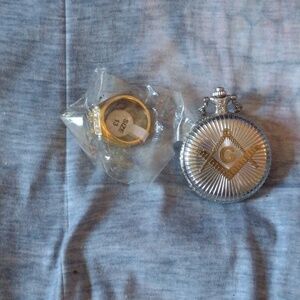 - Masonic Pocket Watch & size 13 men's ring